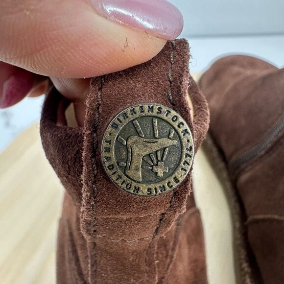 Birkenstock Melrose Suede Leather Size 37 US 6-6.5 Espresso Brown Comfort NEW - Picture 5 of 12